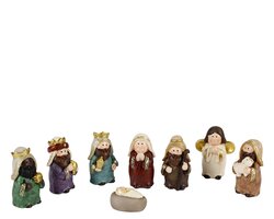 Decoris Kerstgroep polyresin painting - afbeelding 1