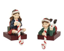 Decoris Kousenhaak polyresin 2ass