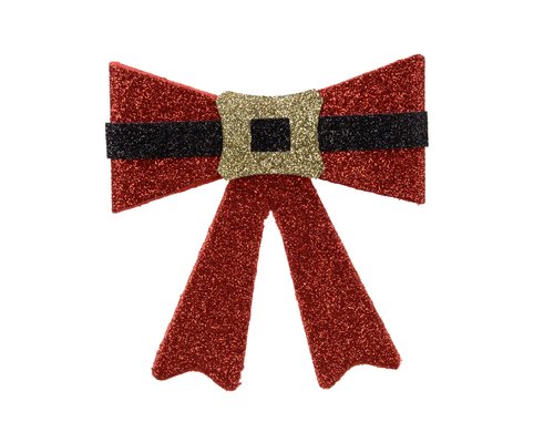 Kerststrik rood met riem