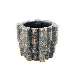 PTMD Kess Black cement pot bars structure round M
