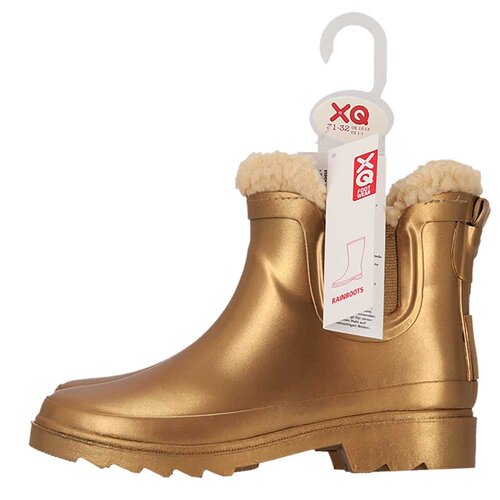 Kinder regenlaars mt21/22 goud mtl