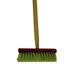 Kinderbezem rood/groen compl.