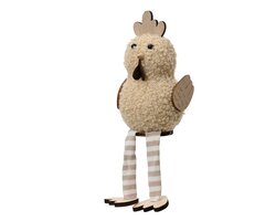 DECORIS Kip polyester l8b8h13cm beige