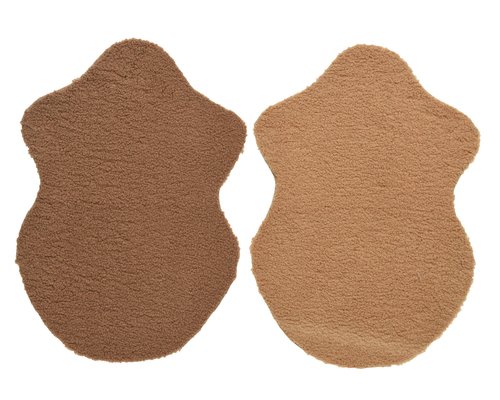 Kleed teddy beige-camel 2 assorti