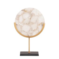 PTMD Kolton Natural quartz round statue on base L - afbeelding 1