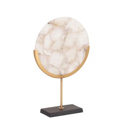 PTMD Kolton Natural quartz round statue on base L - afbeelding 2