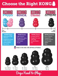 KONG HOND EXTREME RUBBER ZWART SMALL - afbeelding 4
