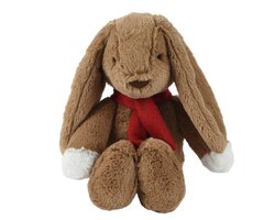 Konijn pluche l25b12h25cm bruin