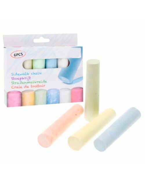 Koopman Stoepkrijt Jumbo 10Cm Set