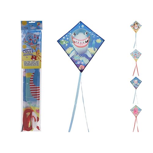 Koopman Vlieger 57X52Cm 4Ass Zeedieren