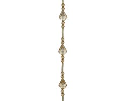 Kralenslinger amber acryl diamant