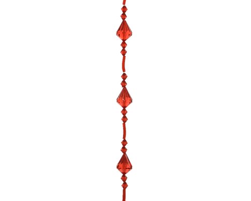 Kralenslinger diamant rood