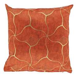 Kussen Celina 45x45cm orange flame