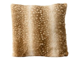 Decoris Kussen polyester rabbit faux fur bambi print