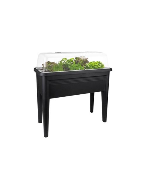 Kweektafel green basic zwart xxl +deksel