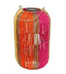 Lantaarn milan stof 22x12x39cm mlt