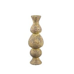 PTMD Larry Brown cement candleholder round high bulbs M