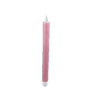 PTMD LED Diner Candle floral pink moveable flame 2PCS