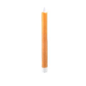 PTMD LED Diner Candle rust orange moveflame 2PCS long