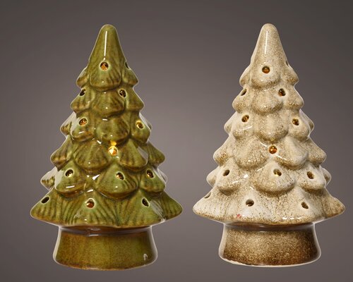 Lumineo LED figuur keramiek tree steady binnen 2col ass