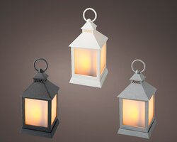 Lumineo LED lantaarn plastic binnen en buiten 3kl.ass