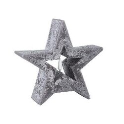 PTMD LED light Candle grey star shaped flickering new