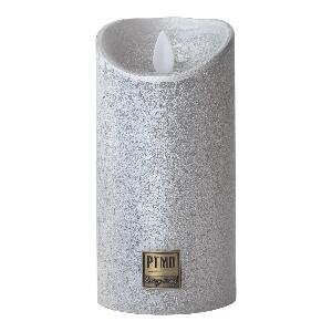 PTMD LED Light Candle metallic taupe moveable flame M