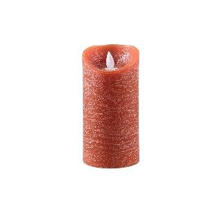 PTMD LED Light Candle rust orange moveable flame M