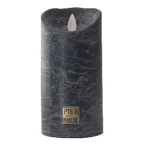 PTMD LED Light Candle rustic black moveable flame M