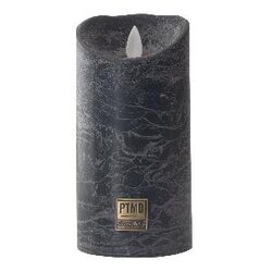 PTMD LED Light Candle rustic black moveable flame M