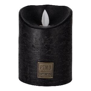 PTMD LED Light Candle rustic black moveable flame S