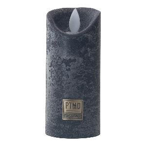 PTMD LED Light Candle rustic black moveable flame XS