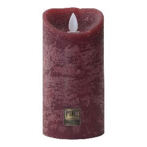 PTMD LED Light Candle rustic bordeaux moveable flame M