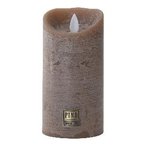 PTMD LED Light Candle rustic brown moveable flame M