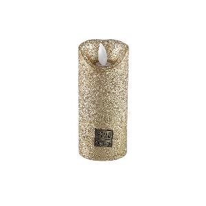 PTMD LED Light Candle rustic gold moveable flame XS