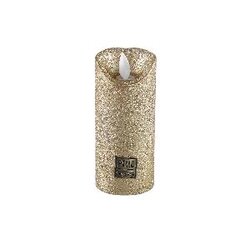PTMD LED Light Candle rustic gold moveable flame XS