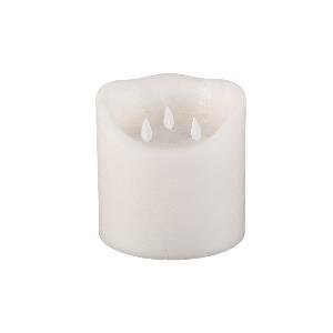 PTMD LED Light Candle rustic white moveable 3 flames