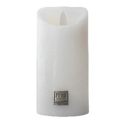 PTMD LED Light Candle rustic white moveable flame M