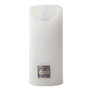 PTMD LED Light Candle rustic white moveable flame XS