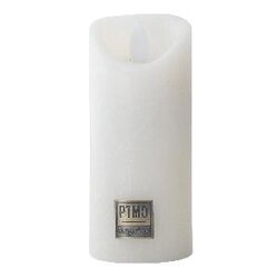 PTMD LED Light Candle rustic white moveable flame XS