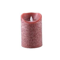 PTMD LED Light Candle stone brown moveable flame L