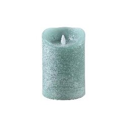 PTMD LED Light Candle teal moveable flame L