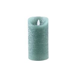 PTMD LED Light Candle teal moveable flame M