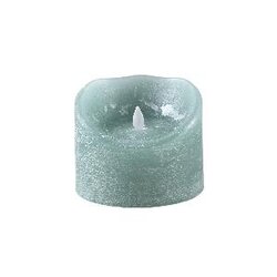 PTMD LED Light Candle teal moveable flame XL