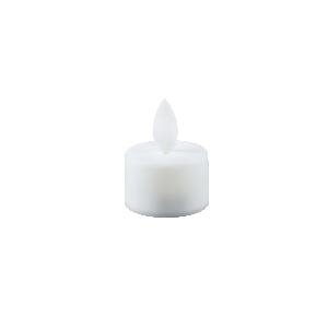 PTMD LED Tealight Candle rustic white fixed flame 6PCS