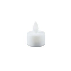 PTMD LED Tealight Candle rustic white fixed flame 6PCS