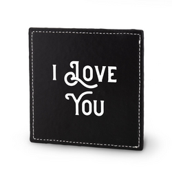 Lekker stoer - Onderzetter - I love you