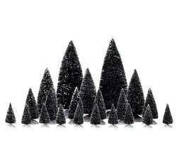 Lemax Assorted Pine Trees, Set Of 21