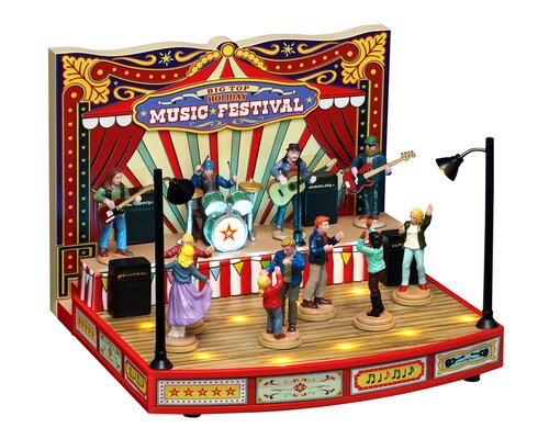 Lemax Big Top Holiday Music Festival, Incl. Adaptor 74254, 550 Ma (White)