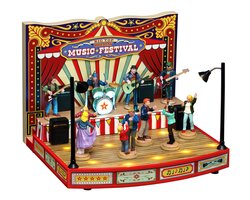 Lemax Big Top Holiday Music Festival, Incl. Adaptor 74254, 550 Ma (White)